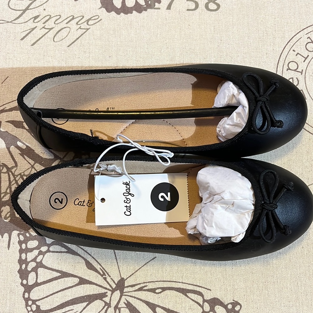 NWT Cat & Jack Girls’ Ballet Flats